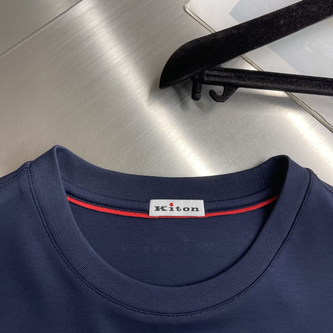 -Kiton     26ss春夏新款休闲圆领T恤高端主线系列，高品控老钱们的挚爱经典调性的短袖，延续一