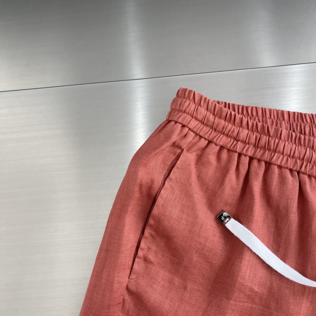 -Loro Piana     100%亚麻抽绳休闲裤｜自然呼吸感，定义夏日自在精选100%天然亚麻面料