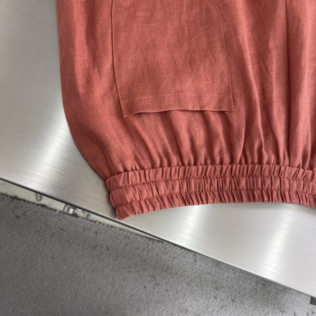 -Loro Piana     100%亚麻抽绳休闲裤｜自然呼吸感，定义夏日自在精选100%天然亚麻面料