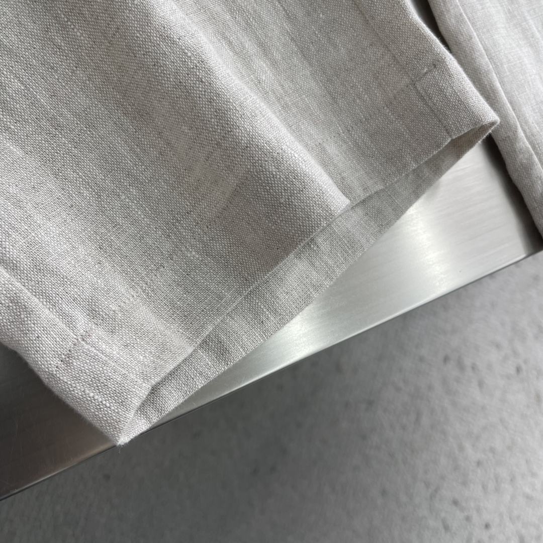 -Loro Piana     100%亚麻抽绳休闲裤｜自然呼吸感，定义夏日自在精选100%天然亚麻面料