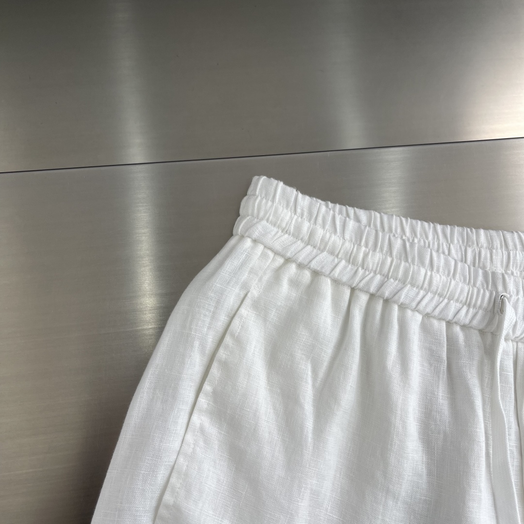 -Loro Piana     100%亚麻抽绳休闲裤｜自然呼吸感，定义夏日自在精选100%天然亚麻面料