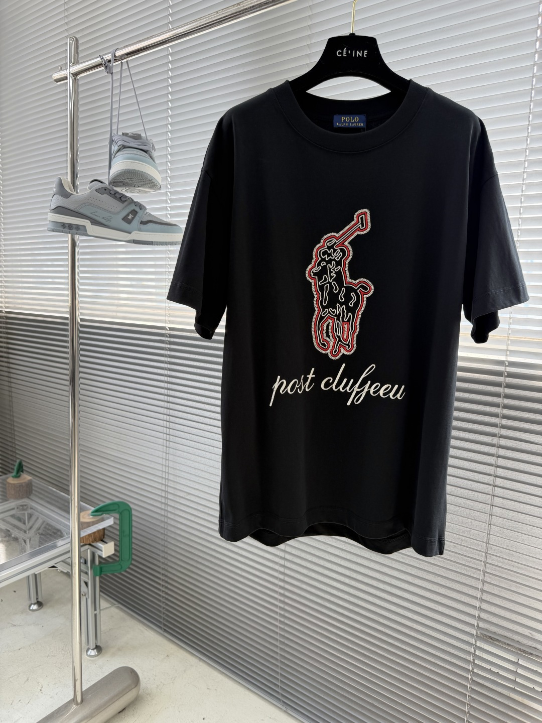 -Ralph Lauren   26ss春夏绣花细节ogo短袖T恤  马球图案造型，辨识度拉满面料采用2