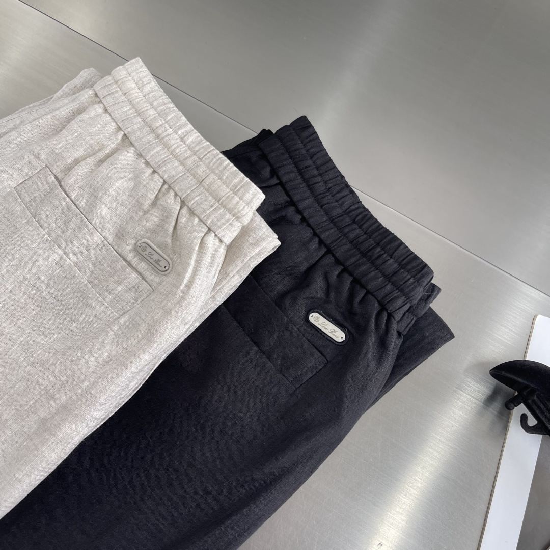 -Loro Piana    2026ss亚麻面料男士休闲裤👍 最新款上身版型无敌正！绝对可以闭眼收的一