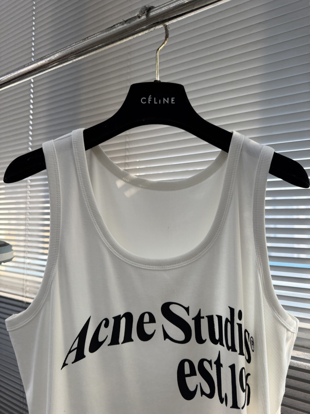 -Acne Studio    SS26夏季新款背心，胸前印花字母自带潮酷基因～ 螺纹弹力棉质亲肤又有型