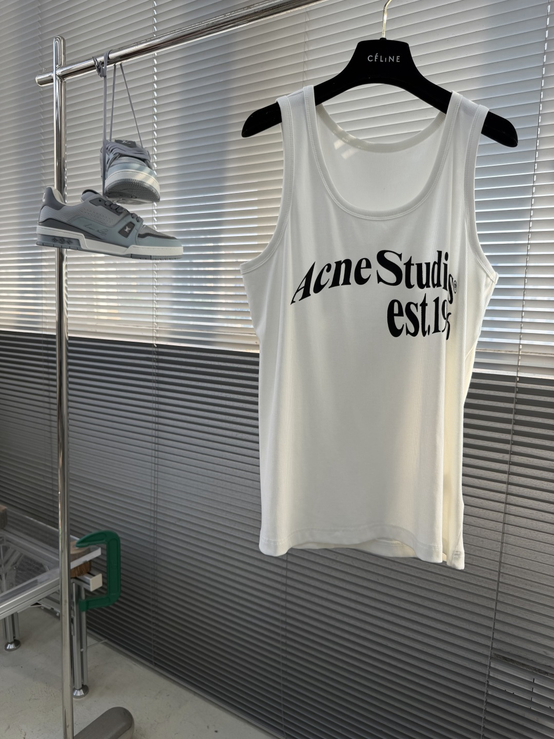 -Acne Studio    SS26夏季新款背心，胸前印花字母自带潮酷基因～ 螺纹弹力棉质亲肤又有型