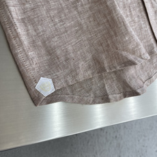 -Loro Piana 26ss新款春夏系列 André 亚麻翻领纽扣长袖衬衫 男女同款 高 -Loro Piana 26ss新款春夏系列 André 亚麻翻领纽扣长袖衬衫 男女同款 高