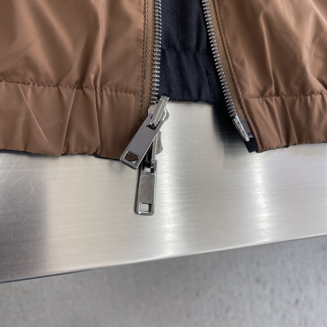 -Z Zegn     早秋新款双面立领夹克外套尺码：M-3XL  宽松版型（可两面穿着）100%亚麻，