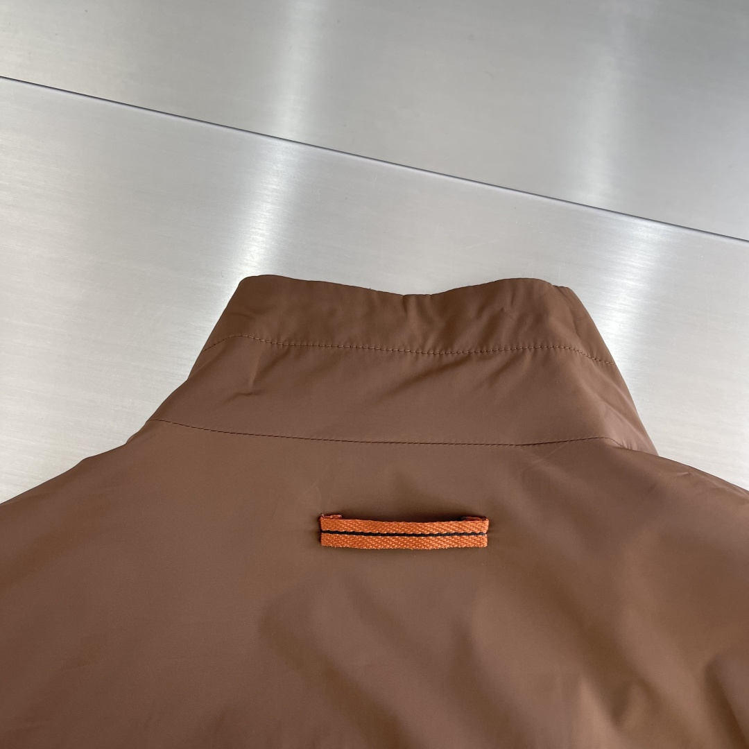 -Z Zegn     早秋新款双面立领夹克外套尺码：M-3XL  宽松版型（可两面穿着）100%亚麻，