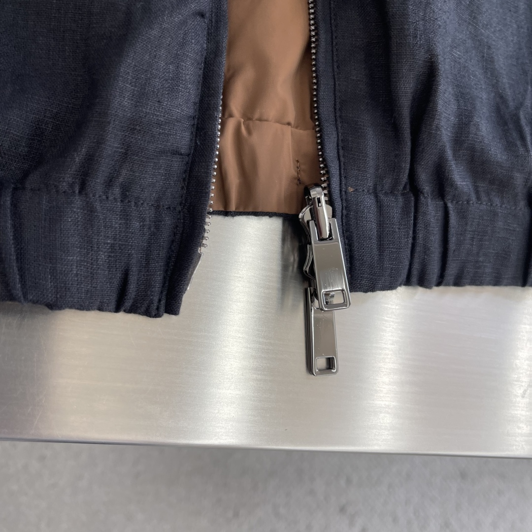 -Z Zegn     早秋新款双面立领夹克外套尺码：M-3XL  宽松版型（可两面穿着）100%亚麻，