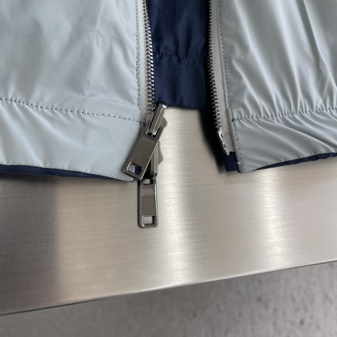 -Z Zegn     早秋新款双面立领夹克外套尺码：M-3XL  宽松版型（可两面穿着）100%亚麻，