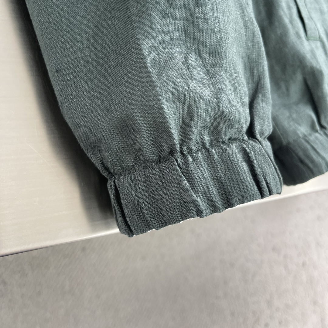 -Z Zegn     早秋新款双面立领夹克外套尺码：M-3XL  宽松版型（可两面穿着）100%亚麻，