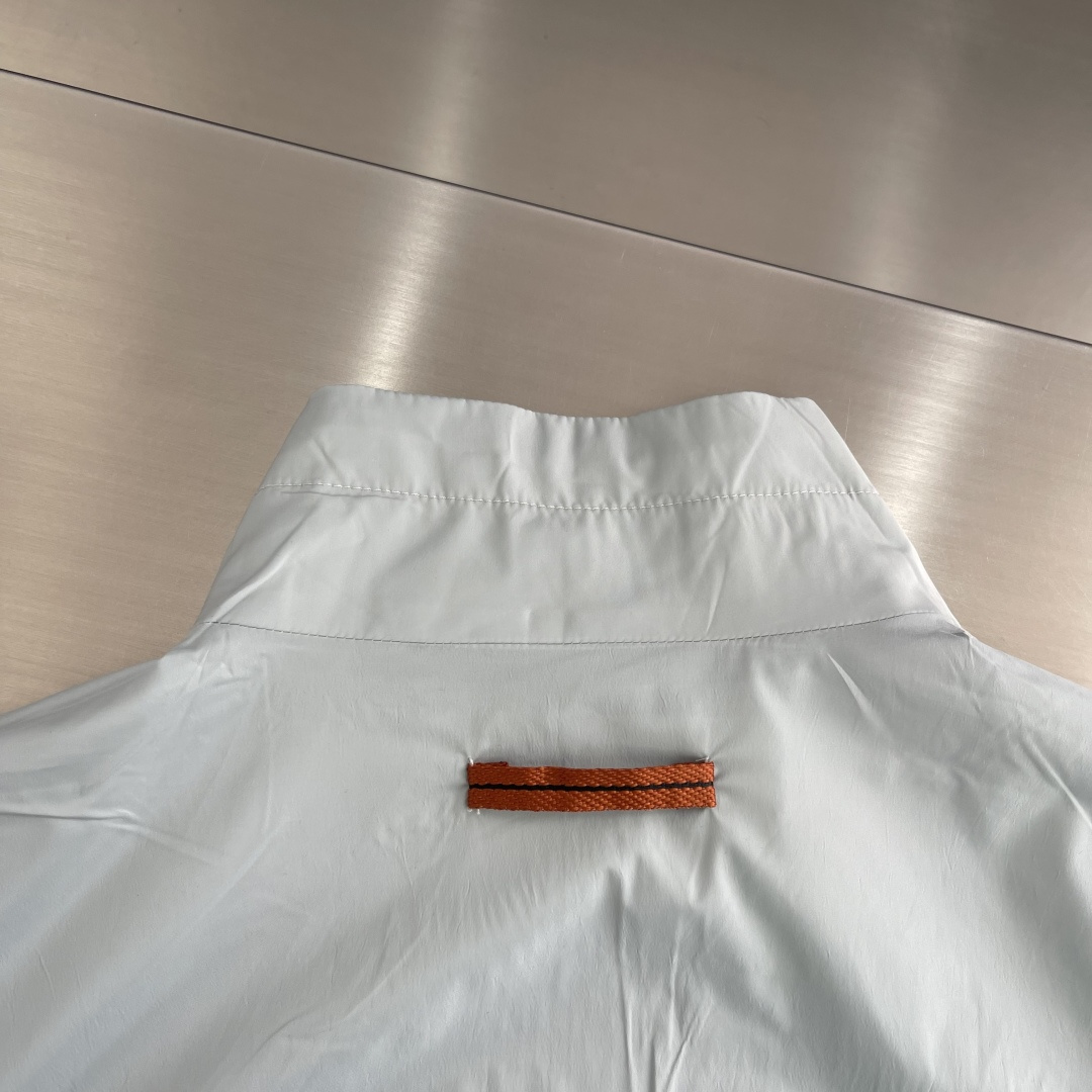 -Z Zegn     早秋新款双面立领夹克外套尺码：M-3XL  宽松版型（可两面穿着）100%亚麻，