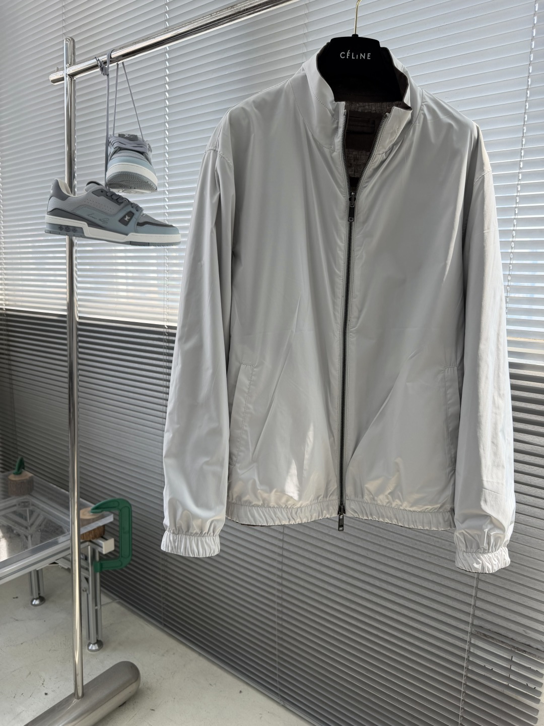 -Z Zegn     早秋新款双面立领夹克外套尺码：M-3XL  宽松版型（可两面穿着）100%亚麻，