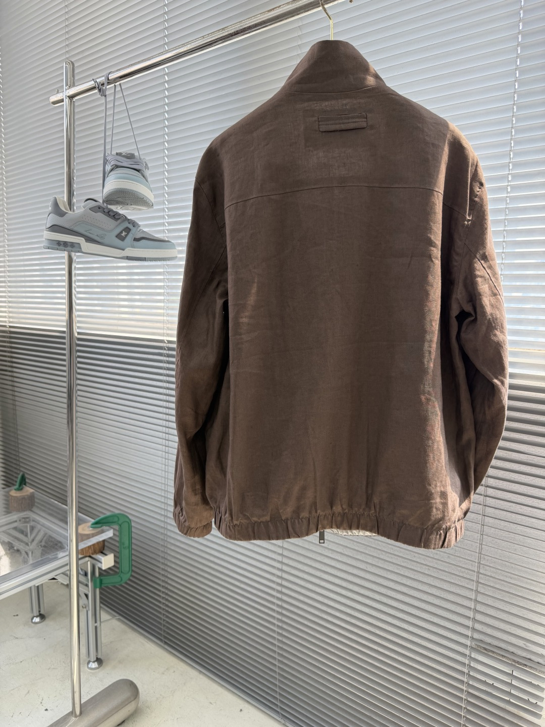 -Z Zegn     早秋新款双面立领夹克外套尺码：M-3XL  宽松版型（可两面穿着）100%亚麻，