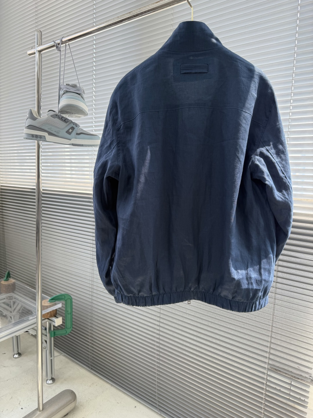 -Z Zegn     早秋新款双面立领夹克外套尺码：M-3XL  宽松版型（可两面穿着）100%亚麻，