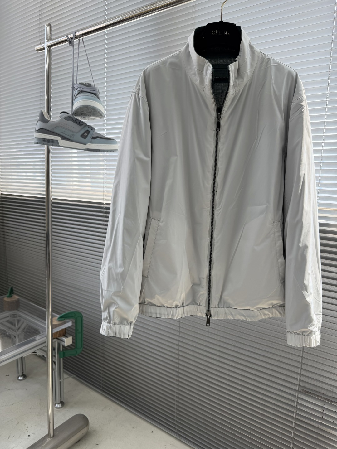 -Z Zegn     早秋新款双面立领夹克外套尺码：M-3XL  宽松版型（可两面穿着）100%亚麻，