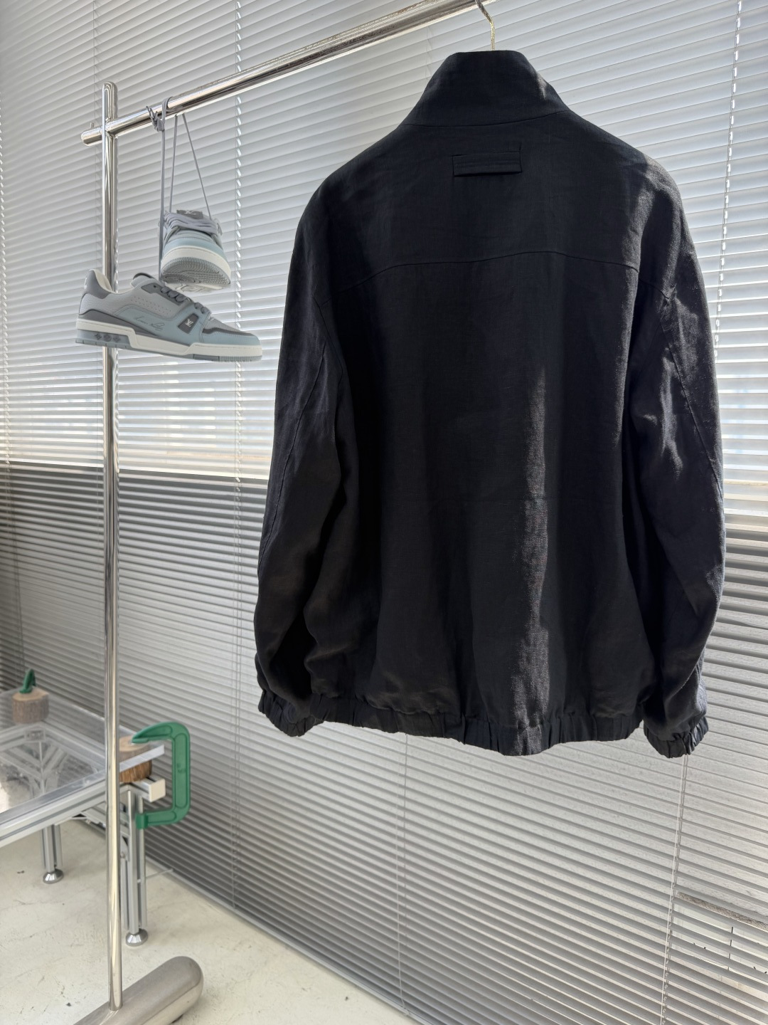 -Z Zegn     早秋新款双面立领夹克外套尺码：M-3XL  宽松版型（可两面穿着）100%亚麻，