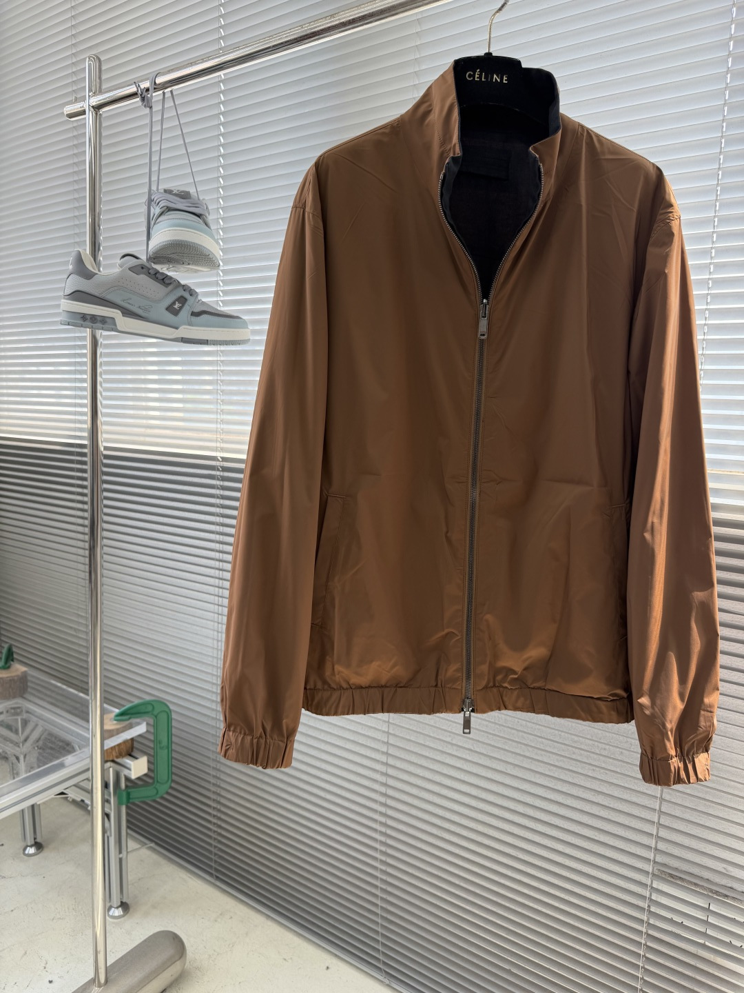 -Z Zegn     早秋新款双面立领夹克外套尺码：M-3XL  宽松版型（可两面穿着）100%亚麻，