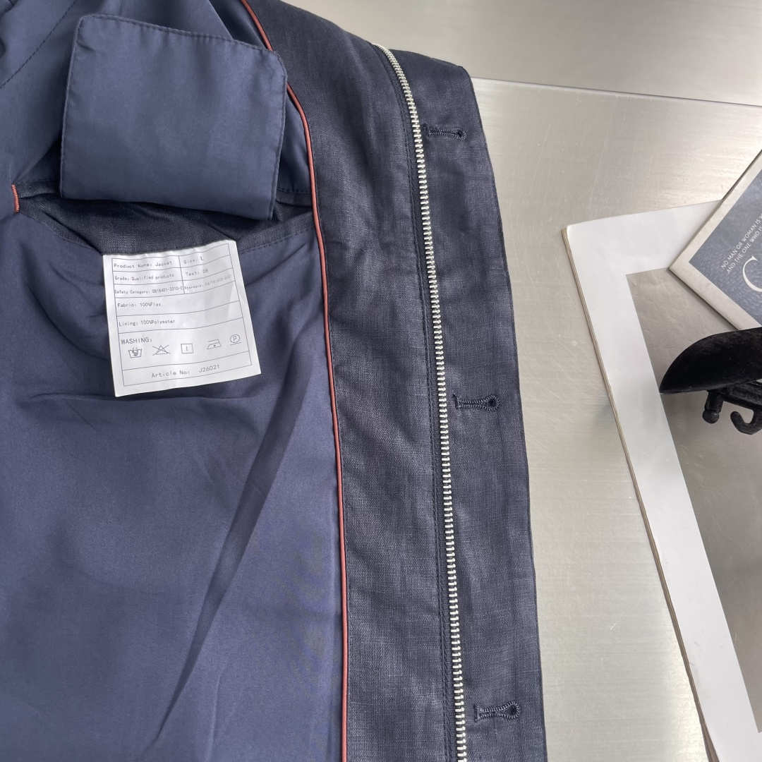 Loro Piana 翻领夹克外套 8