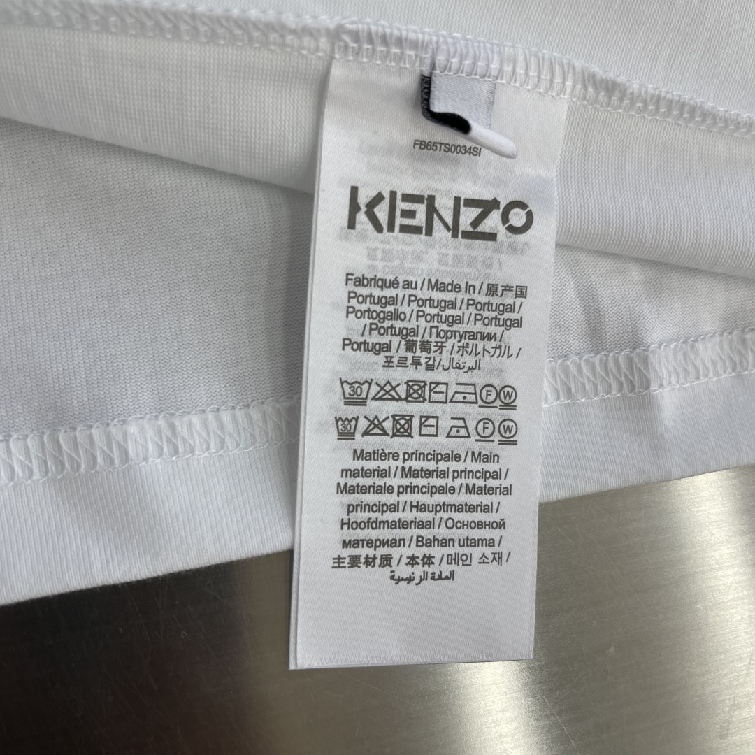 -KENZO    新款绣花细节男士休闲短袖 高端定制 高版本 时尚百搭爆款进口云朵棉面料 手感超柔软细