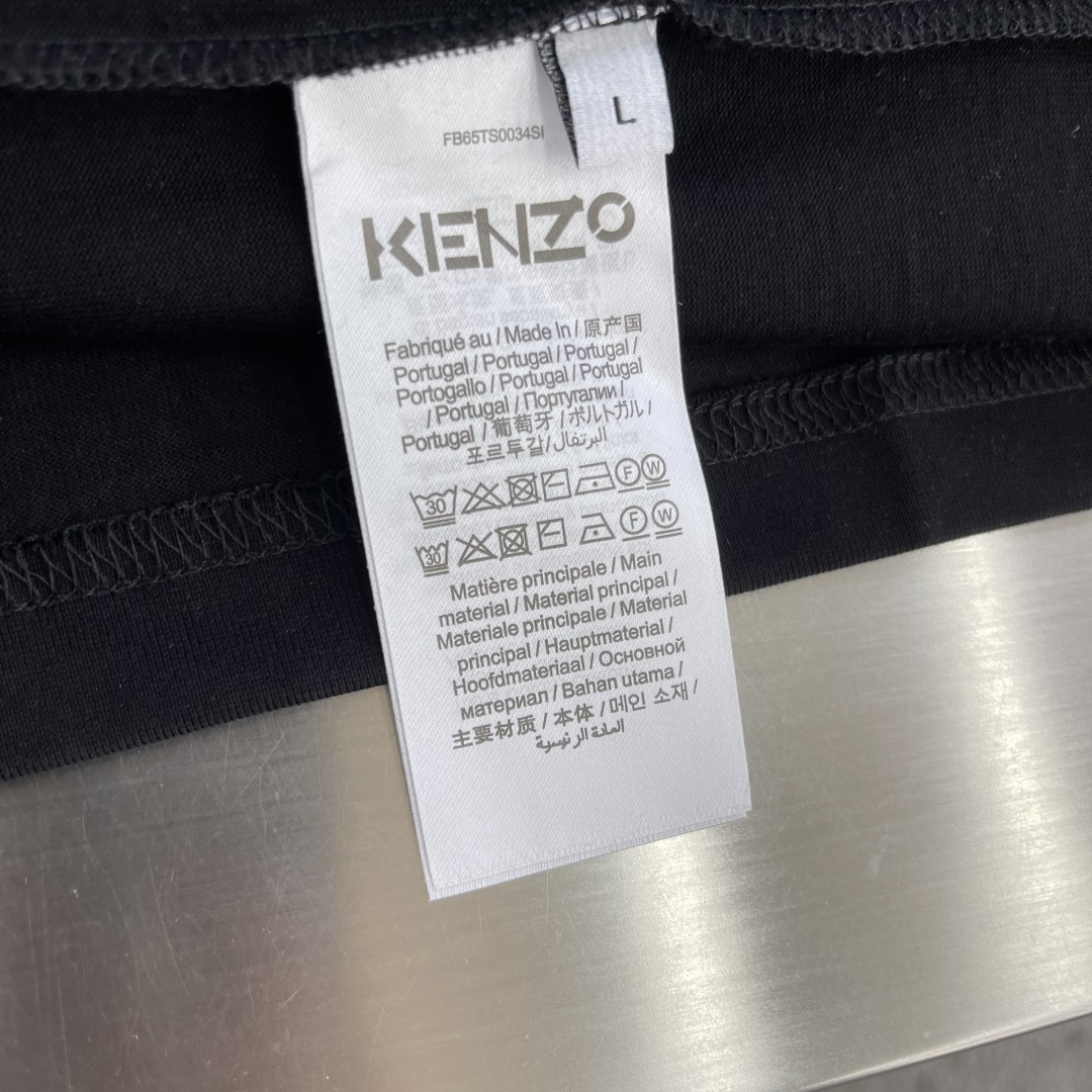 -KENZO    2026SS春夏最新款圆领刺绣时尚短袖T恤，官网同步，进口定制云朵棉面料！贴肤舒适，