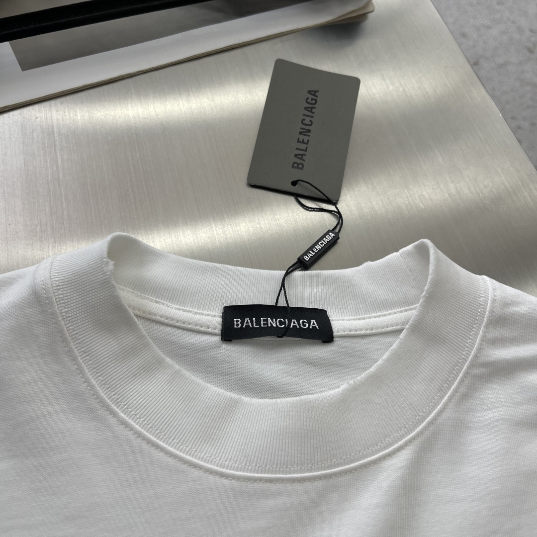 -Balenciag    2026SS春夏新品 经典珠管绣T恤，奢潮必备！甄选重磅精梳棉，软糯垂坠、透