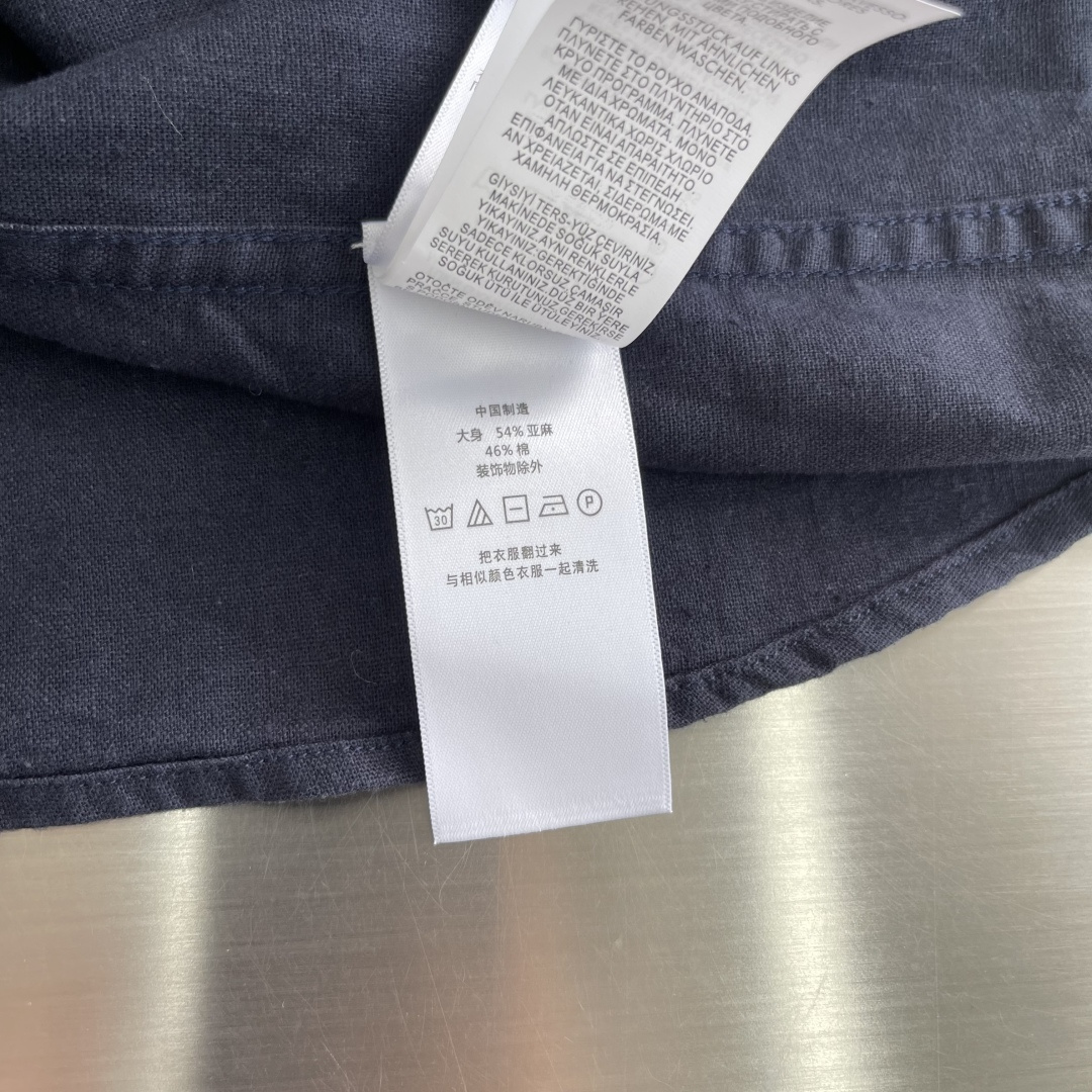 -Ralph Lauren     刺绣小马 麻棉立领短袖 码数：M-XXL甄选天然亚麻混纺面料原生透气
