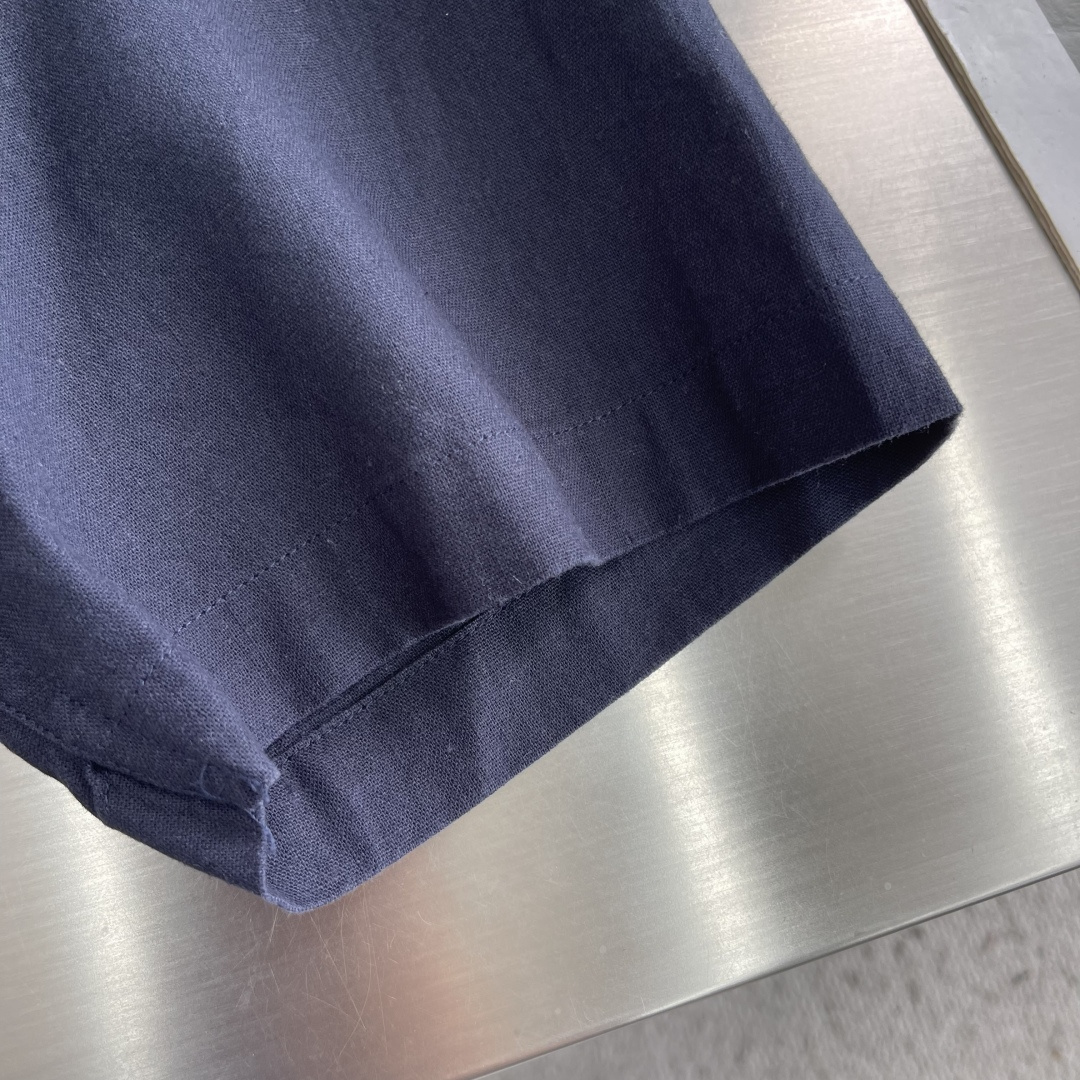 -Ralph Lauren     刺绣小马 麻棉立领短袖 码数：M-XXL甄选天然亚麻混纺面料原生透气