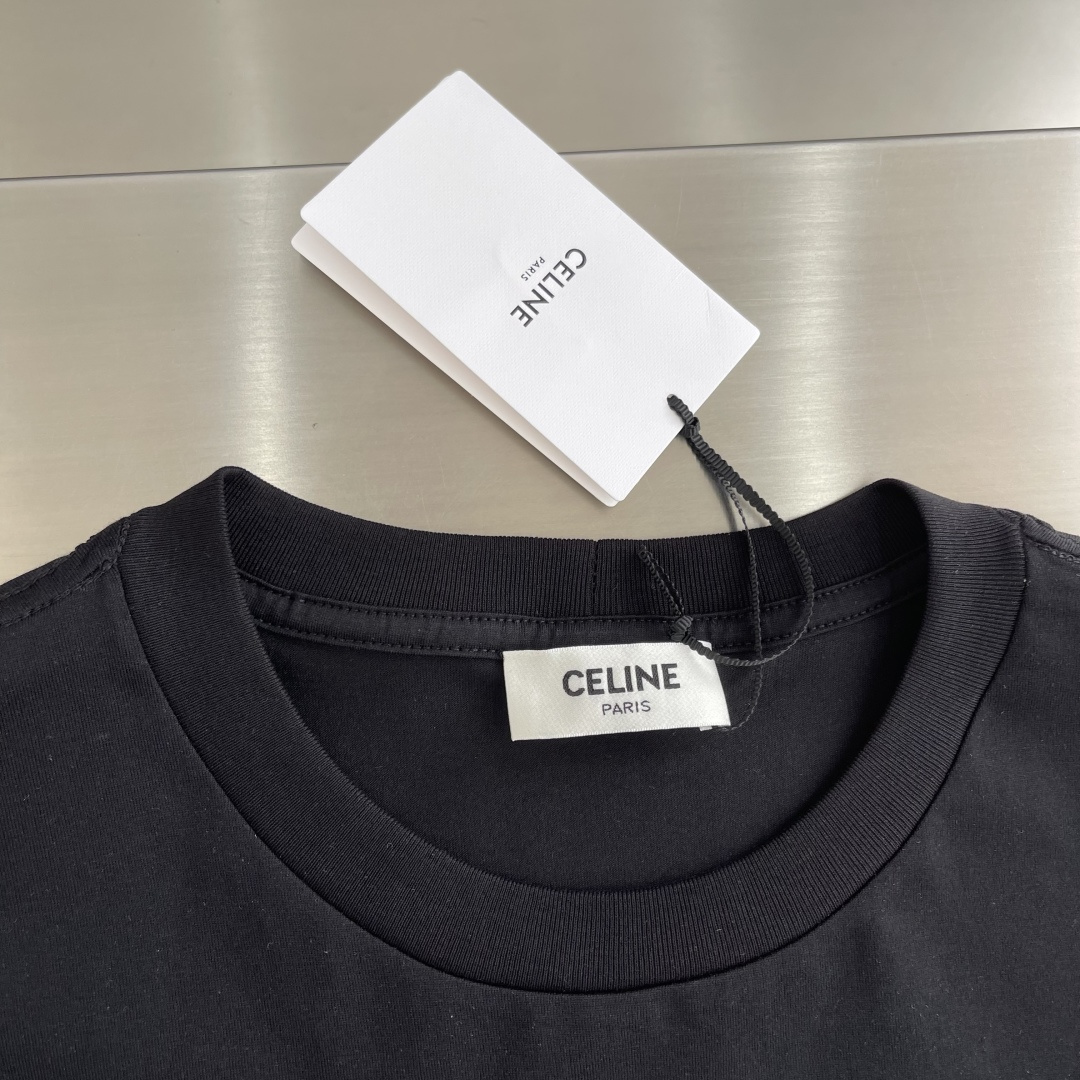 -CELIN*     凯旋门印花短袖T恤，100%纯棉，柔软舒适，日常穿着超友好!正面凯旋门Logo+