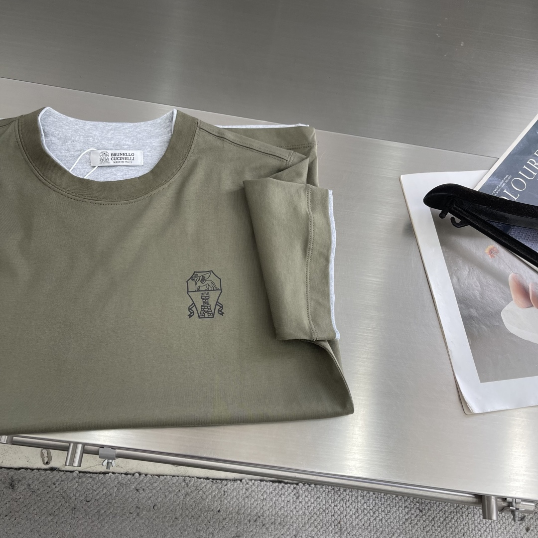 -BC    26新款春夏系列假两件T恤短袖 男女同款 码数：S.M.L.XL.XXL尺码	衣长	胸围 