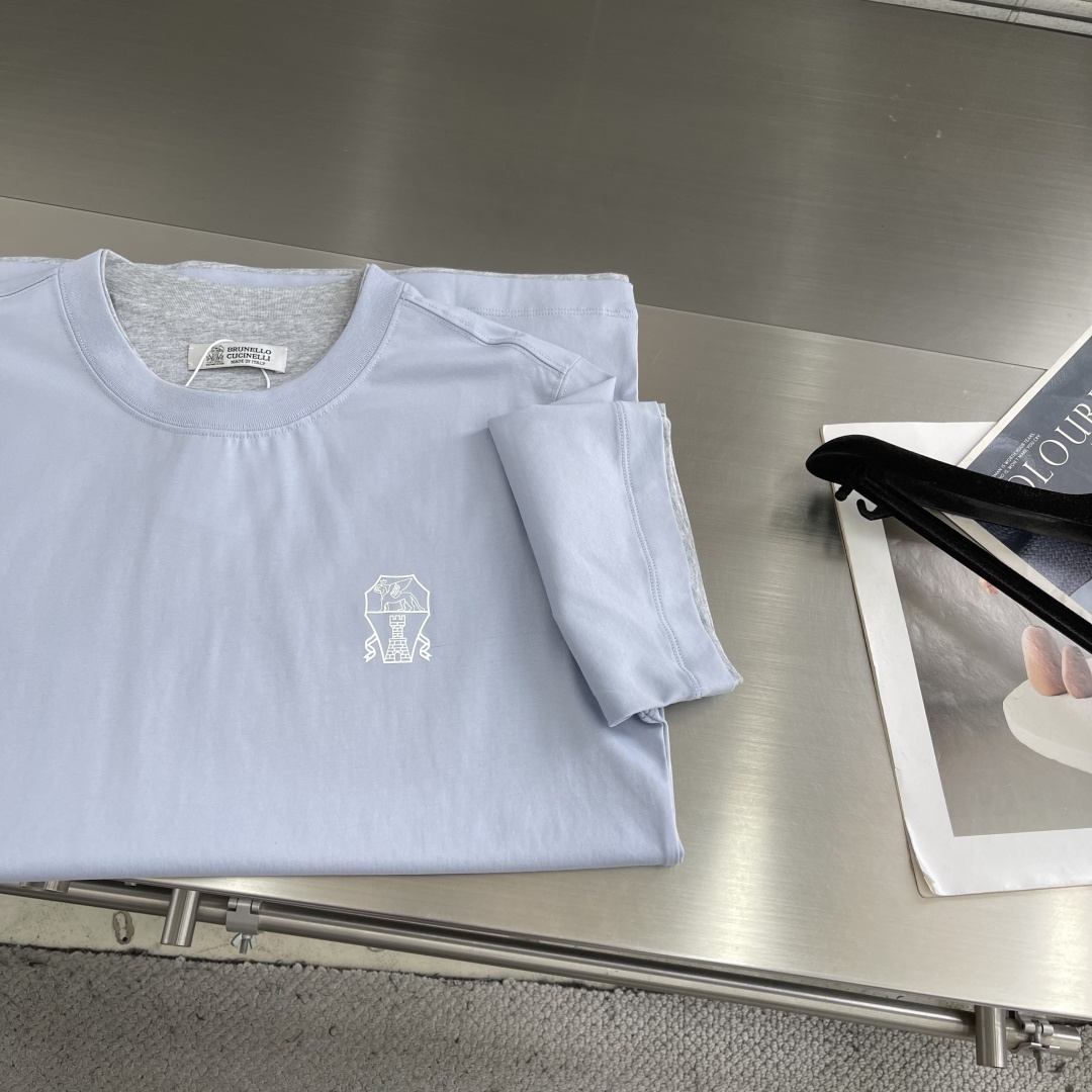 -BC    26新款春夏系列假两件T恤短袖 男女同款 码数：S.M.L.XL.XXL尺码	衣长	胸围 