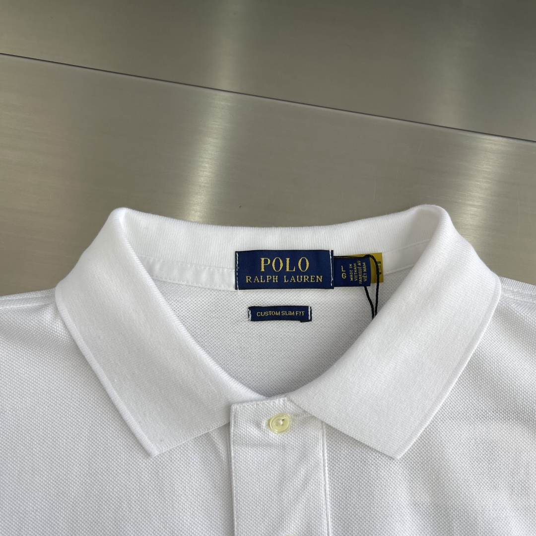 -Ralph Lauren   夏季男士翻领小马标刺绣开衩短袖 美式复古休闲大码舒适时尚百搭Polo衫 