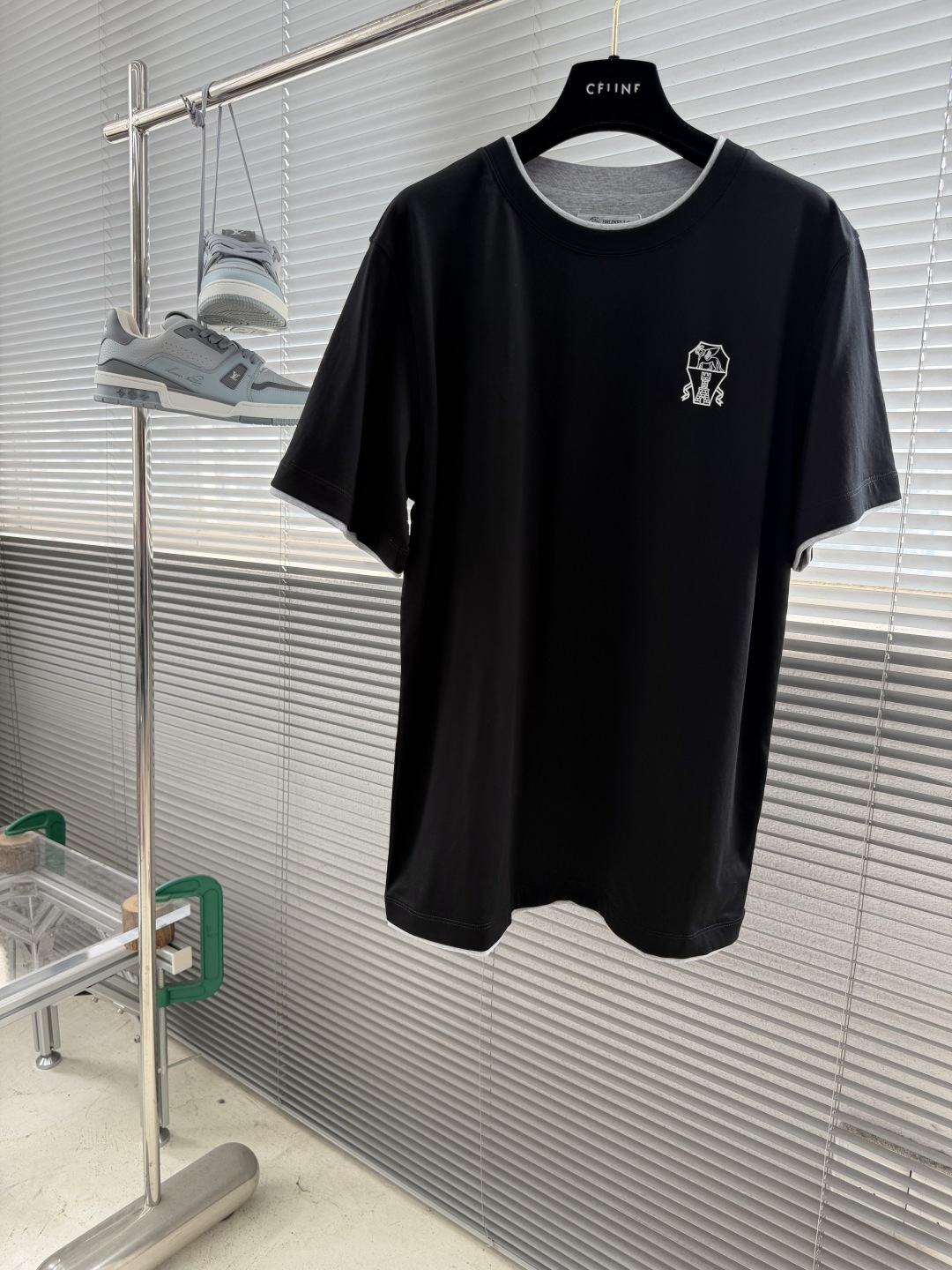 -BC    26新款春夏系列假两件T恤短袖 男女同款 码数：S.M.L.XL.XXL尺码	衣长	胸围 