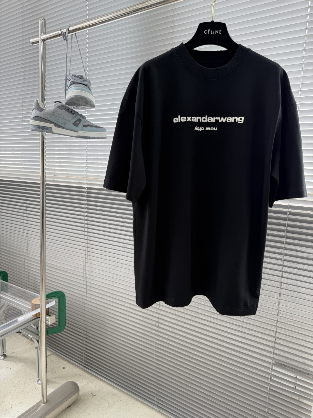 -Alexander Wang 亚历山大王    字母logo短T纯棉高克重材质超级柔软洗水小发泡log