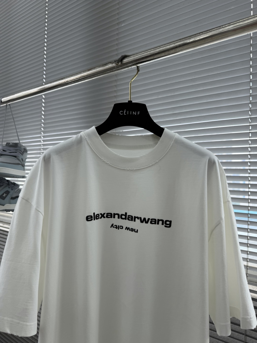 -Alexander Wang 亚历山大王    字母logo短T纯棉高克重材质超级柔软洗水小发泡log