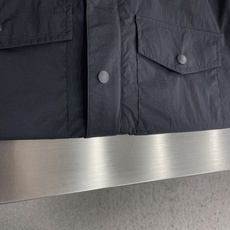 -Loro Piana 新款翻领黑色 纽扣衬衫外套面料成份:88.6%锦纶11.4%氨纶男士通勤刚 -Loro Piana 新款翻领黑色 纽扣衬衫外套面料成份:88.6%锦纶11.4%氨纶男士通勤刚