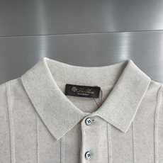 -Loro Piana 翻领针织Polo透气 质感 面料 10.5%亚麻 手洗洗涤温度不高于3 -Loro Piana 翻领针织Polo透气 质感 面料 10.5%亚麻 手洗洗涤温度不高于3