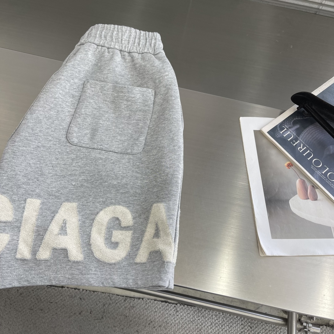 -Balenciag    2026春夏新款休闲抽绳短裤，运动休闲短裤五分裤！贸易公司渠道稀出，同步官网