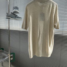 -Loro Piana 翻领针织Polo透气 质感 面料 10.5%亚麻 手洗洗涤温度不高于3 -Loro Piana 翻领针织Polo透气 质感 面料 10.5%亚麻 手洗洗涤温度不高于3