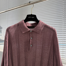 -Loro Piana 翻领针织Polo透气 质感 面料 10.5%亚麻 手洗洗涤温度不高于3 -Loro Piana 翻领针织Polo透气 质感 面料 10.5%亚麻 手洗洗涤温度不高于3
