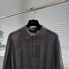 -Loro Piana 翻领针织Polo透气 质感 面料 10.5%亚麻 手洗洗涤温度不高于3 -Loro Piana 翻领针织Polo透气 质感 面料 10.5%亚麻 手洗洗涤温度不高于3