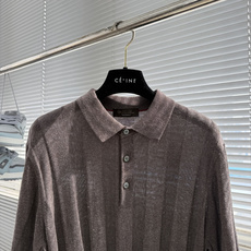 -Loro Piana 翻领针织Polo透气 质感 面料 10.5%亚麻 手洗洗涤温度不高于3 -Loro Piana 翻领针织Polo透气 质感 面料 10.5%亚麻 手洗洗涤温度不高于3