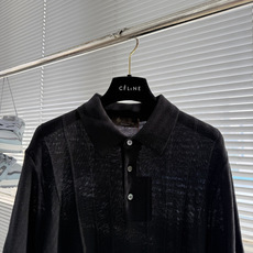 -Loro Piana 翻领针织Polo透气 质感 面料 10.5%亚麻 手洗洗涤温度不高于3 -Loro Piana 翻领针织Polo透气 质感 面料 10.5%亚麻 手洗洗涤温度不高于3