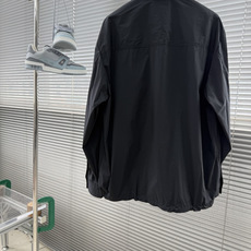-Loro Piana 新款翻领黑色 纽扣衬衫外套面料成份:88.6%锦纶11.4%氨纶男士通勤刚 -Loro Piana 新款翻领黑色 纽扣衬衫外套面料成份:88.6%锦纶11.4%氨纶男士通勤刚