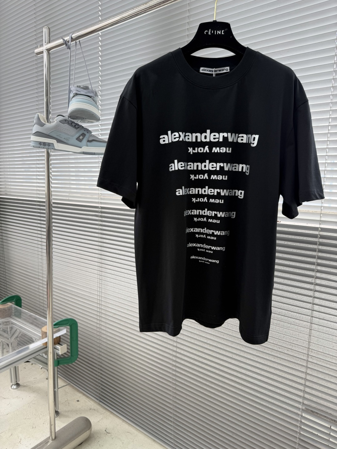 -alexander wang 亚力山大王    26ss春夏新款短袖T恤 面料采用定制双纱纯棉 克重2