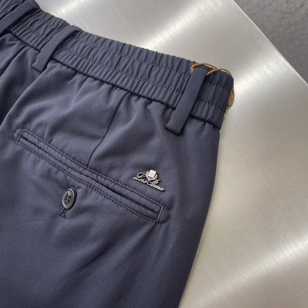 -Loro Piana    2026春季最新品，专柜同步有售，原单狠货，时尚休闲裤，采用进口原版面料，