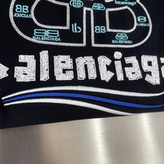 -Balenciag 字母刺绣logoT恤宽松版型 采用客供270克双纱纯棉面料 成衣水洗 手感丝 -Balenciag 字母刺绣logoT恤宽松版型 采用客供270克双纱纯棉面料 成衣水洗 手感丝