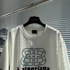 -Balenciag 字母刺绣logoT恤宽松版型 采用客供270克双纱纯棉面料 成衣水洗 手感丝 -Balenciag 字母刺绣logoT恤宽松版型 采用客供270克双纱纯棉面料 成衣水洗 手感丝