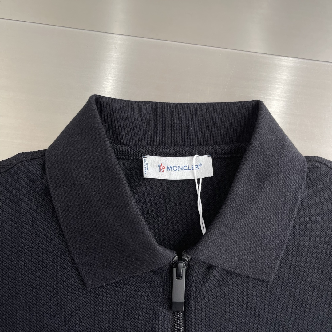 -mon    26春夏新款半拉链黑标标翻领Polo🔥短袖新款高版本👍高质量 T恤👕码数：M-XXL
