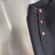 -Kiton 复古老钱风亨利领正肩透气短袖 码数:M.L.XL.2XL.3XL.4XL尺码 衣长 -Kiton 复古老钱风亨利领正肩透气短袖 码数:M.L.XL.2XL.3XL.4XL尺码 衣长